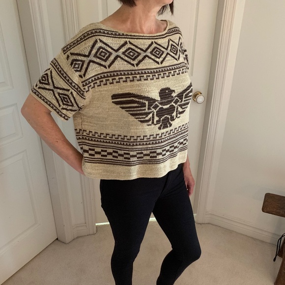 Ralph Lauren Tan Crop Sweater (M) - Picture 3 of 4